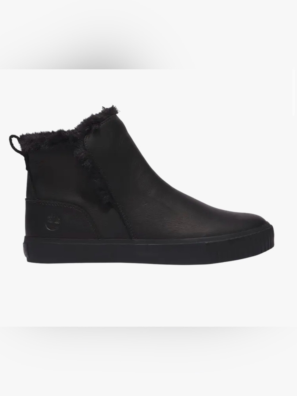 Timberland Women's Black Faux-Fur Ankle Bootie